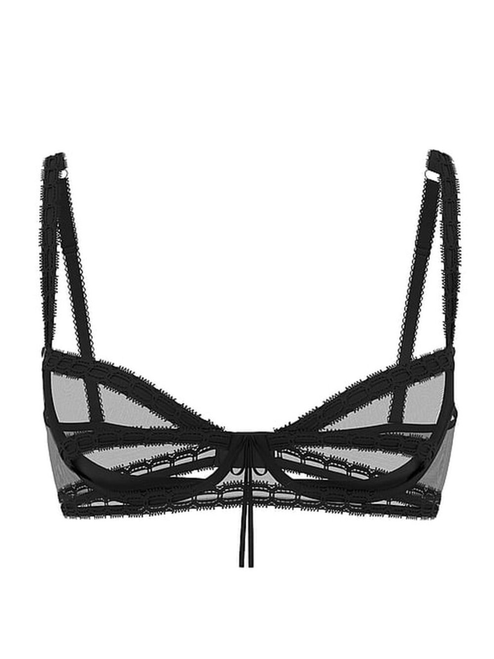 New! Victoria’s Secret Wicked Open-Covered Balconette Bra 34D 34540